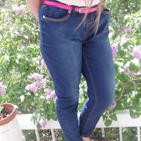 Plus Women's Seven Est.1964 Dark Washed Jeans - Picture 2 of 11